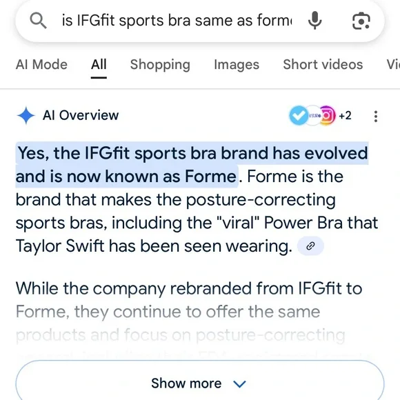 IFGfit now FORME Posture Bra Size Small Pink & Black color - Picture 4 of 5